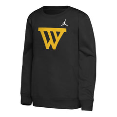 Golden State Warriors Jordan Brand Youth Courtside Statement Edition Sweatshirt Black - NBA