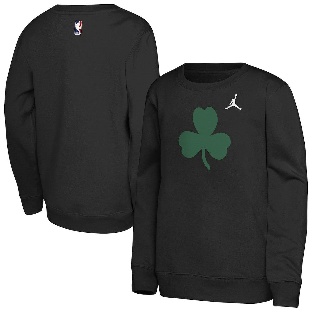 Boston Celtics Jordan Brand Youth Courtside Statement Edition Sweatshirt Black - NBA