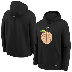 Atlanta Hawks Youth 2025/26 City Edition Club Fleece Pullover Hoodie Black - NBA