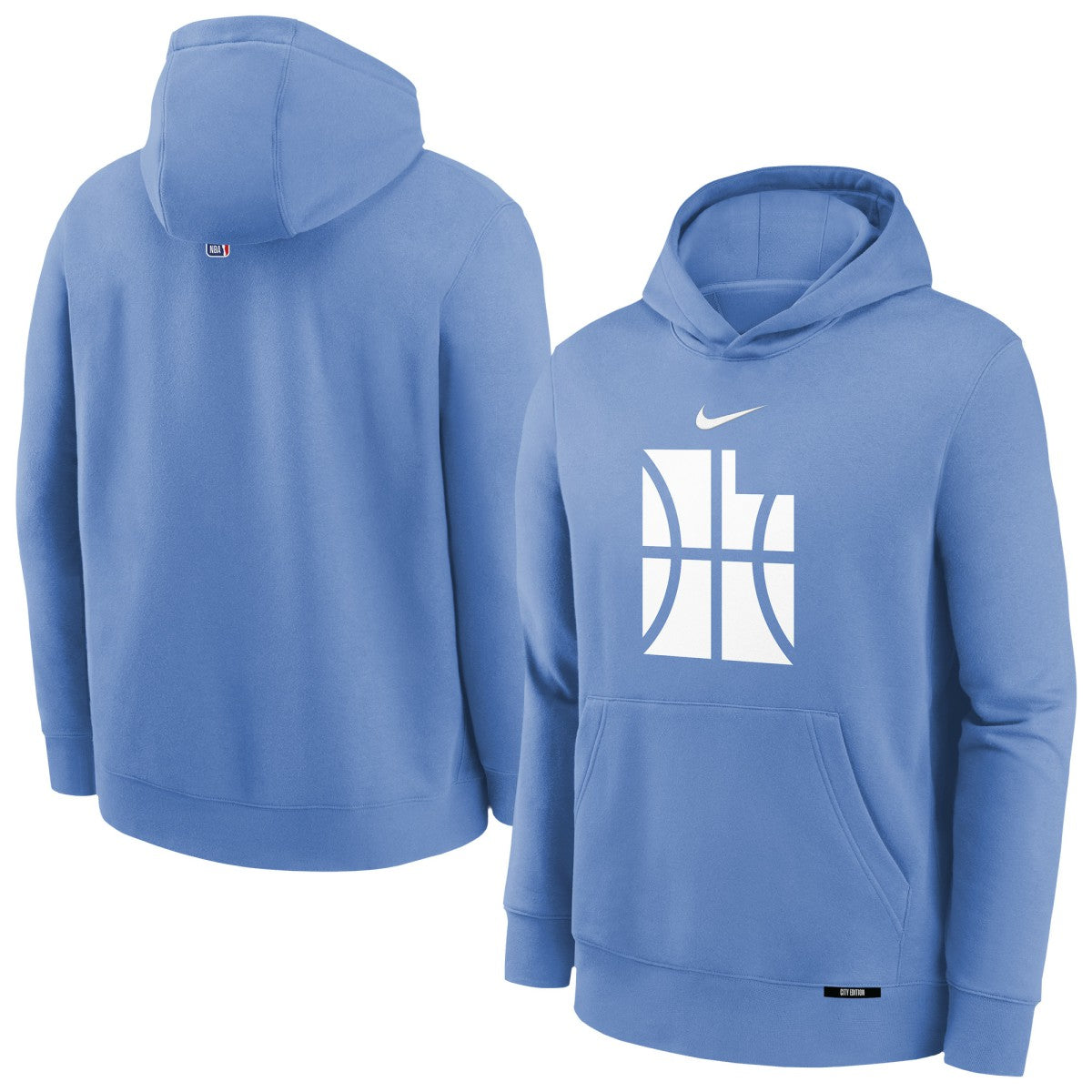 Utah Jazz Youth 2025/26 City Edition Club Fleece Pullover Hoodie Blue - NBA