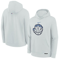 Memphis Grizzlies Youth 2025/26 City Edition Club Fleece Pullover Hoodie Silver - NBA