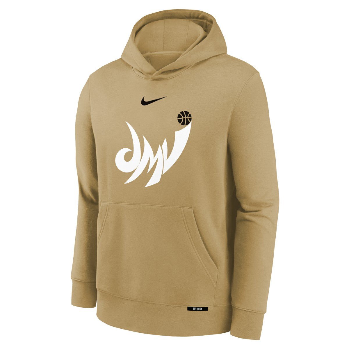 Washington Wizards Youth 2025/26 City Edition Club Logo Fleece Hoodie Tan - NBA