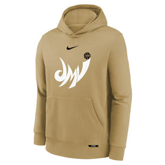 Washington Wizards Youth 2025/26 City Edition Club Logo Fleece Hoodie Tan - NBA