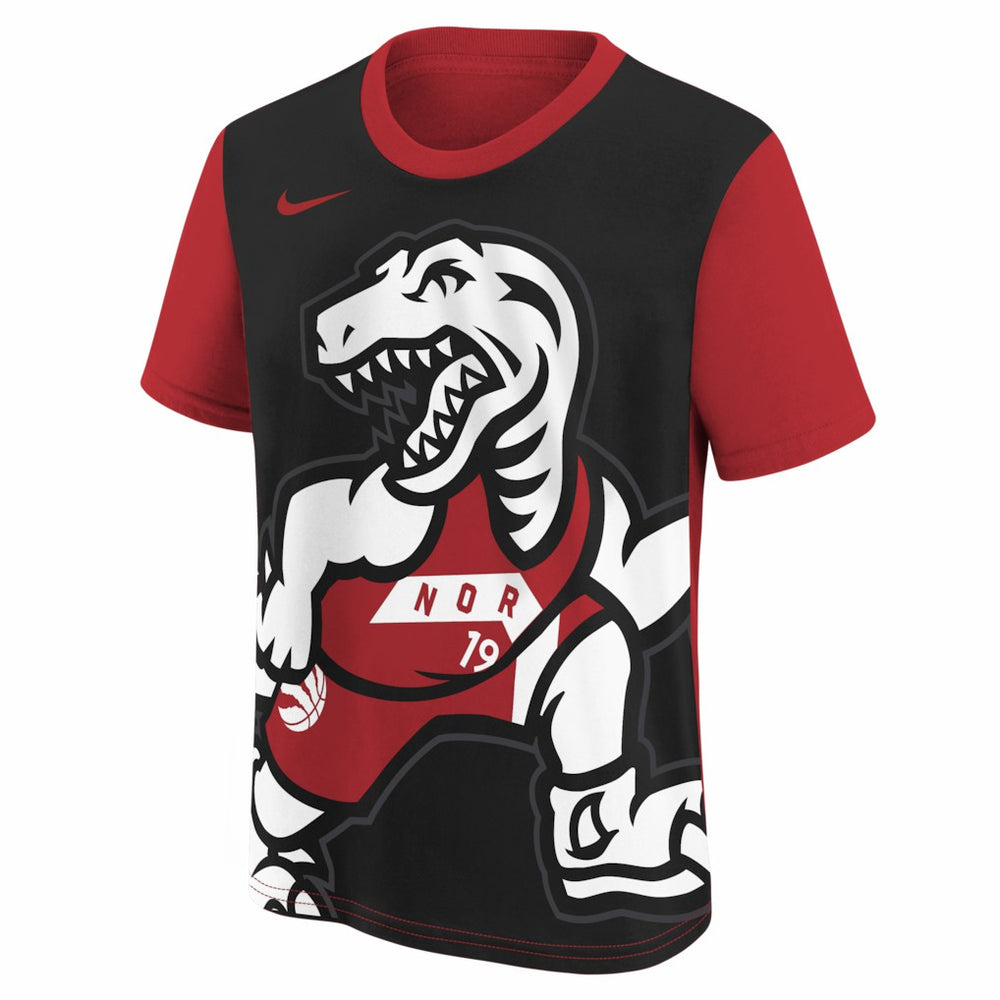 Toronto Raptors Youth 2025/26 City Edition Max90 T-Shirt Red/Black - NBA