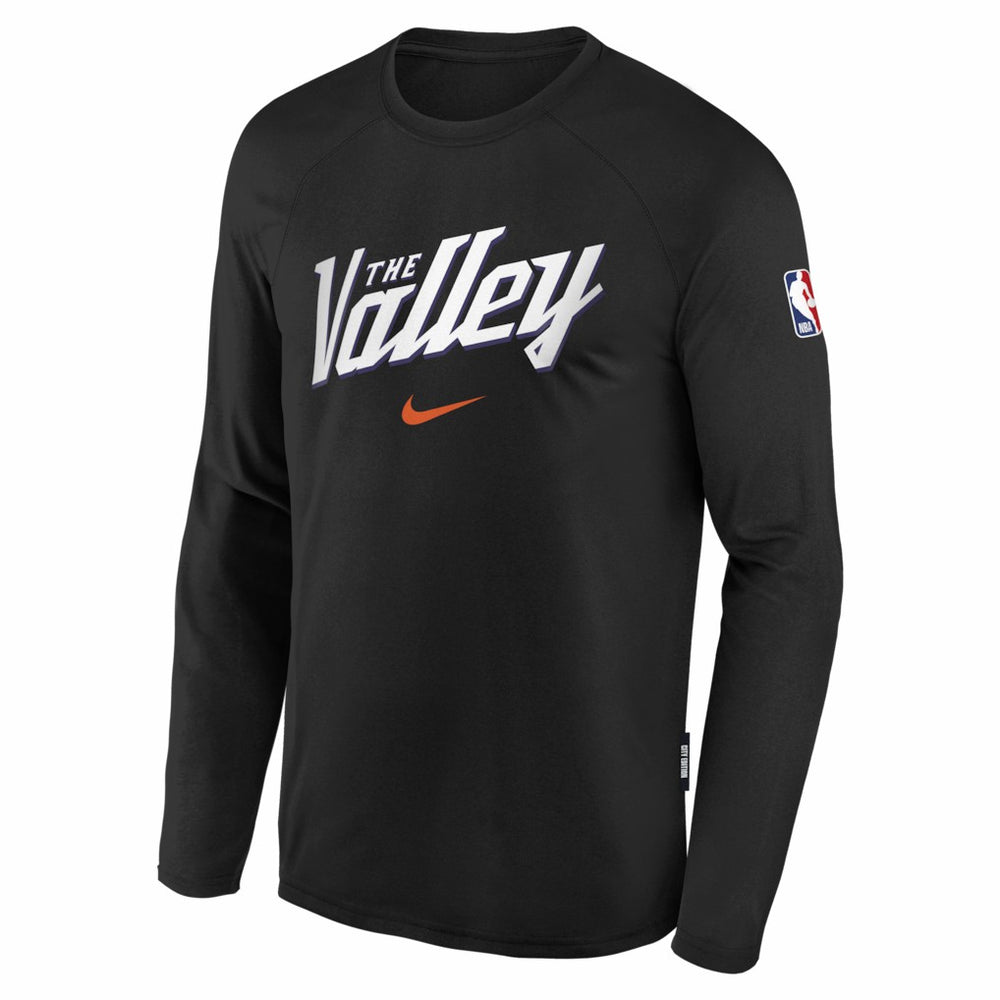 Phoenix Suns Youth 2025/26 City Edition Dri-Fit Long Sleeve Game Top Black - NBA