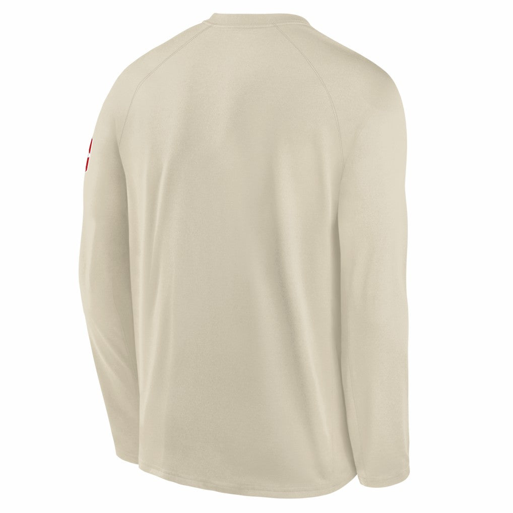 Milwaukee Bucks Youth 2025/26 City Edition Dri-Fit Long Sleeve Game Top White - NBA