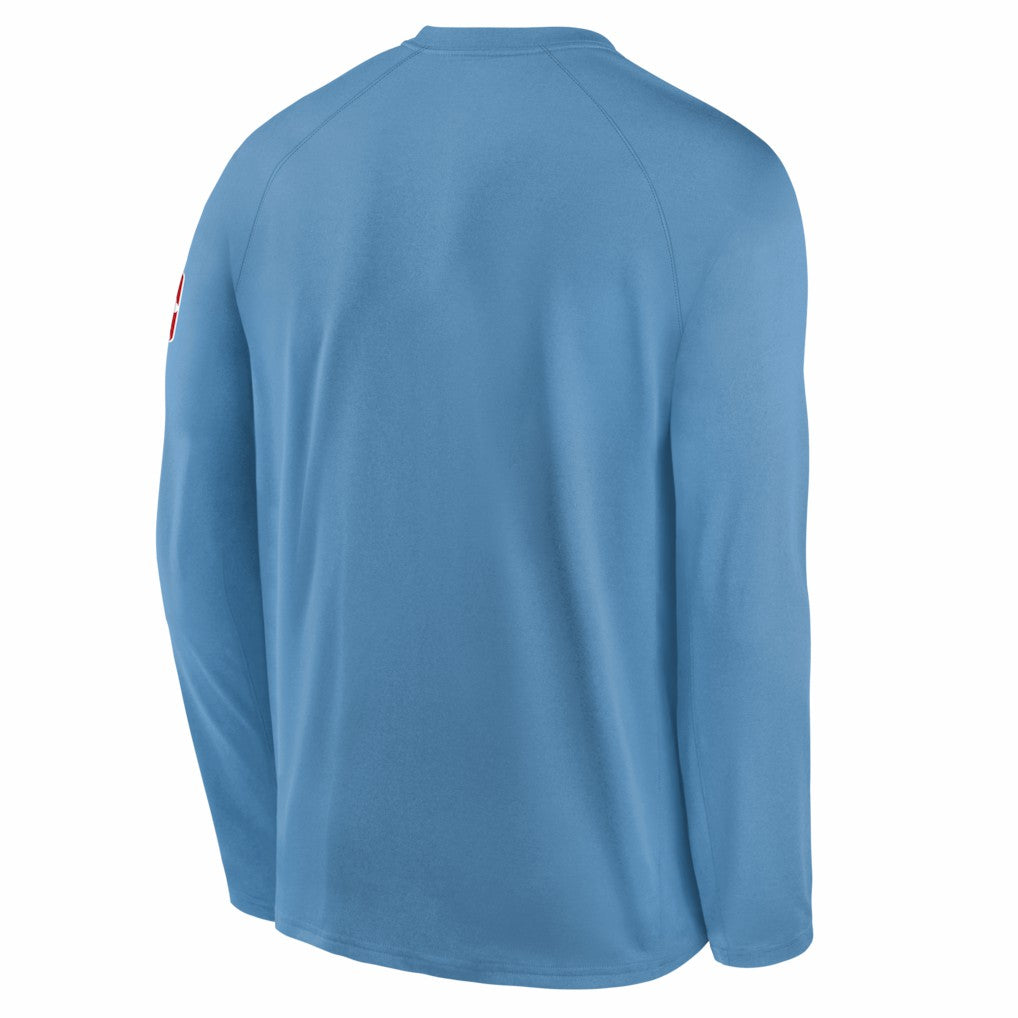 Memphis Grizzlies Youth 2025/26 City Edition Dri-Fit Long Sleeve Game Top Light Blue - NBA