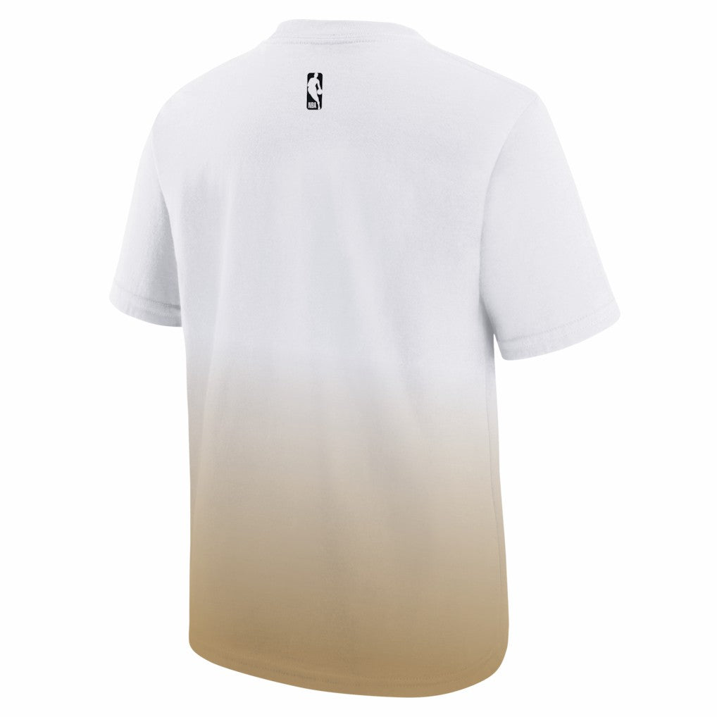 Boston Celtics Youth 2025/26 City Edition Max90 T-Shirt White/Gold - NBA
