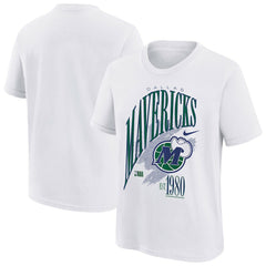 Dallas Mavericks Youth Hardwood Classics Champs Max90 T-Shirt White - NBA