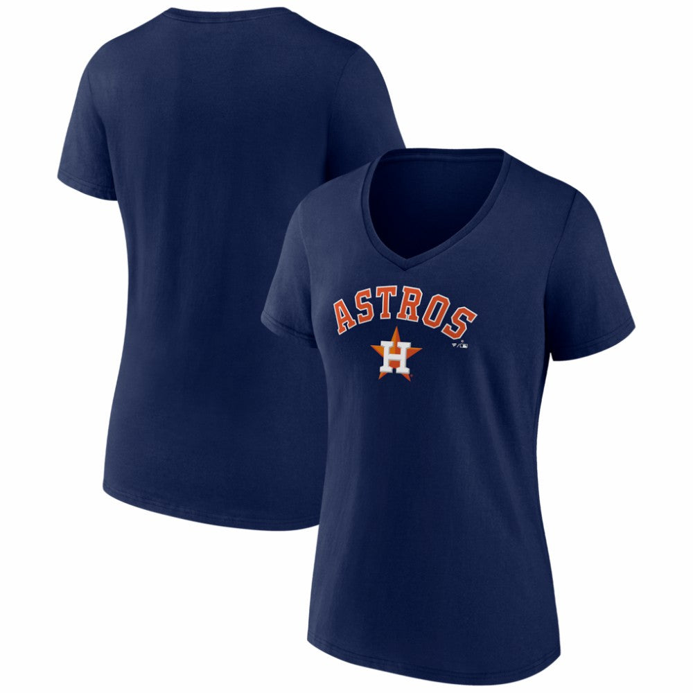 Houston Astros Women's Logo V-Neck T-Shirt - MLB