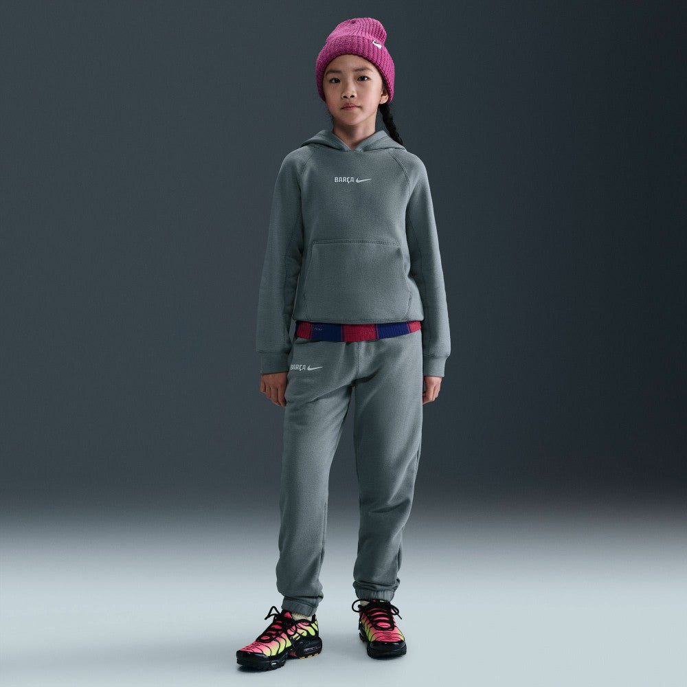 Barcelona Youth Air Raglan Hoodie Gray | Nike Online