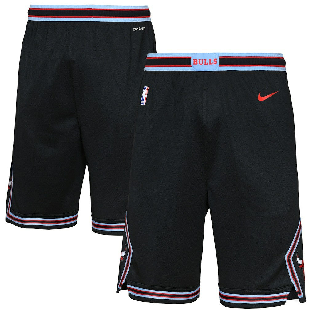 Chicago Bulls Youth 2025/26 City Edition Swingman Performance Shorts Black - NBA