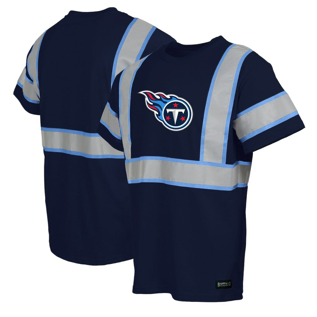 Tennessee Titans Safety Heavyweight T-Shirt Navy | NFL