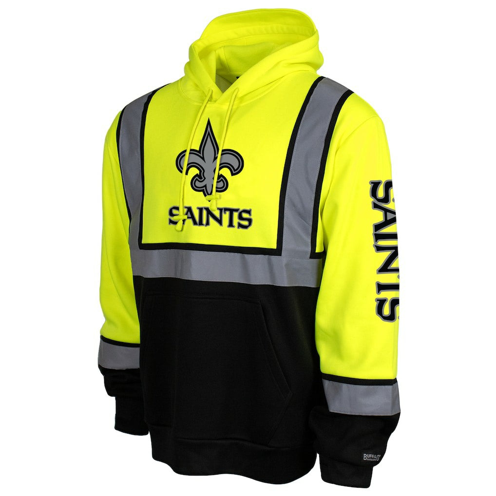 New Orleans Saints High-Visibility Safety Hooded Sweatshirt Yellow | NFL