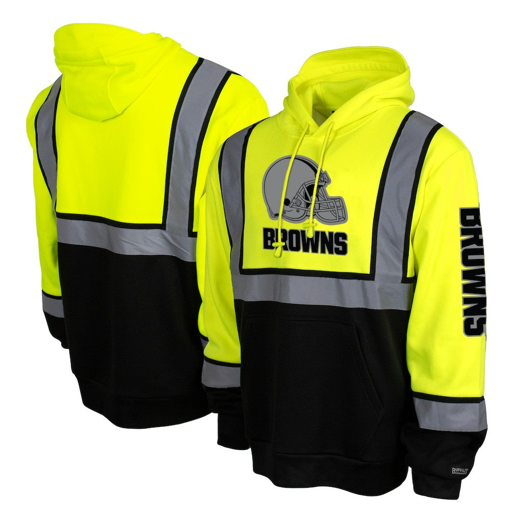 Cleveland Browns High-Visibility Safety Hooded Sweatshirt Yellow | NFL