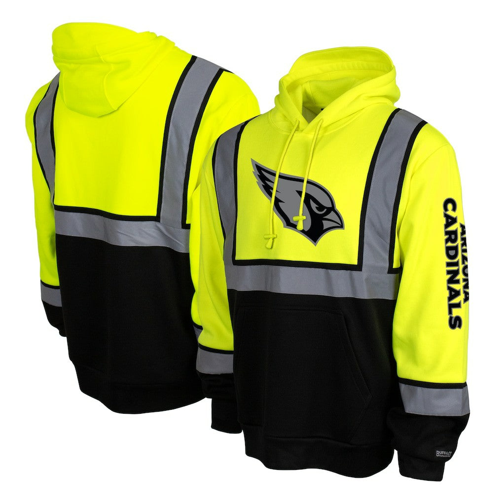 Arizona Cardinals High-Visibility Safety Hooded Sweatshirt Yellow | NFL
