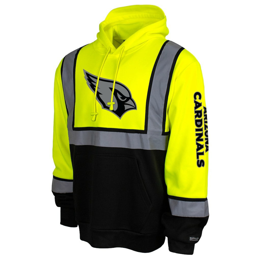 Arizona Cardinals High-Visibility Safety Hooded Sweatshirt Yellow | NFL