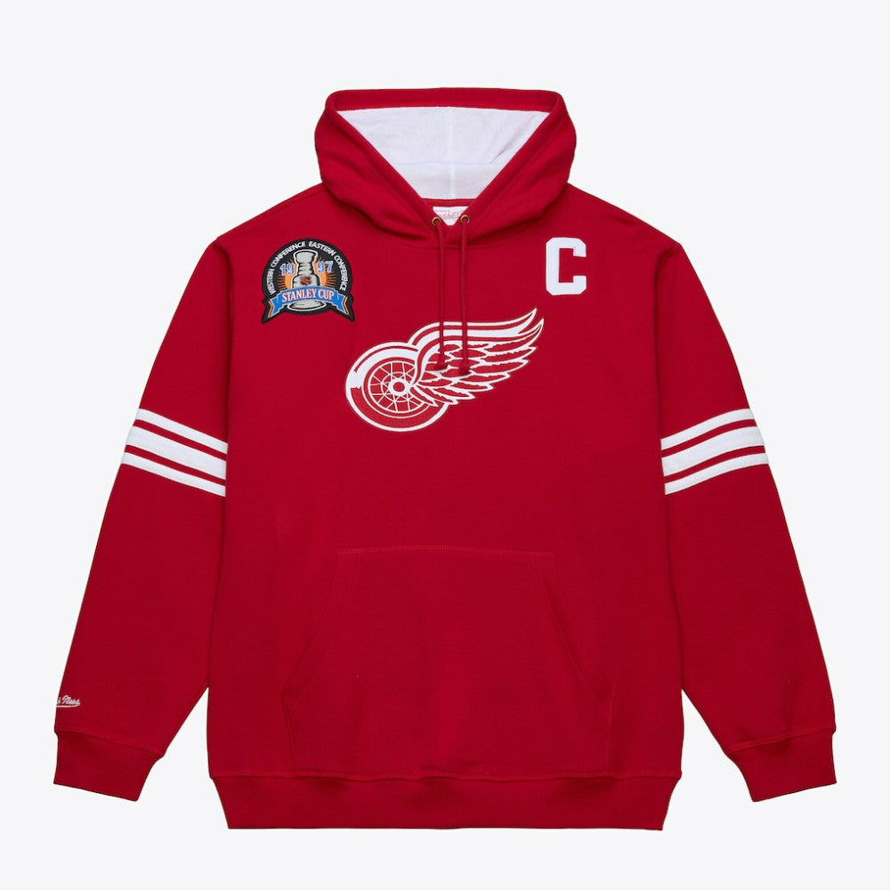 Steve Yzerman Detroit Red Wings Mitchell & Ness 1997 Name & Number Premium Pullover Hoodie - Scarlet - NHL