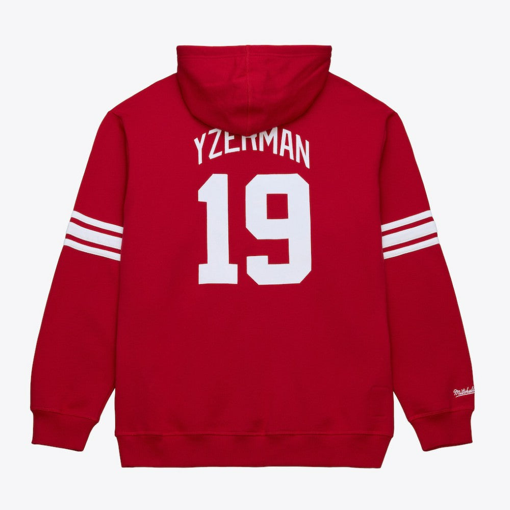 Steve Yzerman Detroit Red Wings Mitchell & Ness 1997 Name & Number Premium Pullover Hoodie - Scarlet - NHL