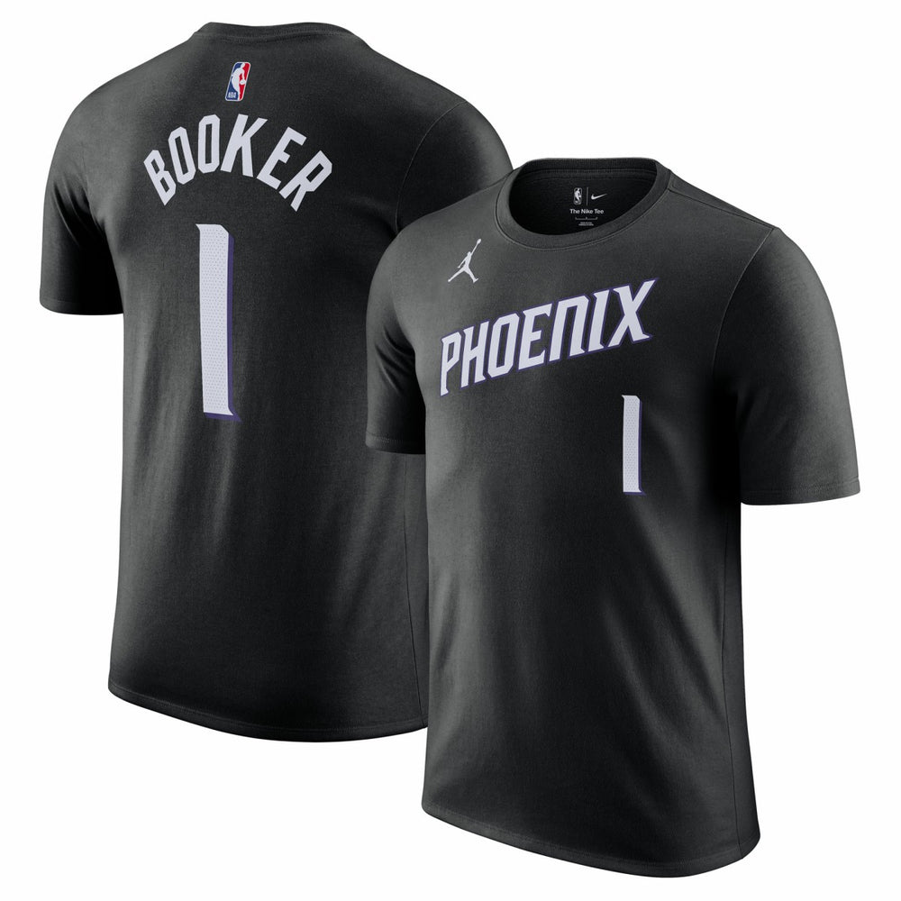 Devin Booker Phoenix Suns Jordan Brand Unisex Name & Number T-Shirt Statement Edition Black - NBA