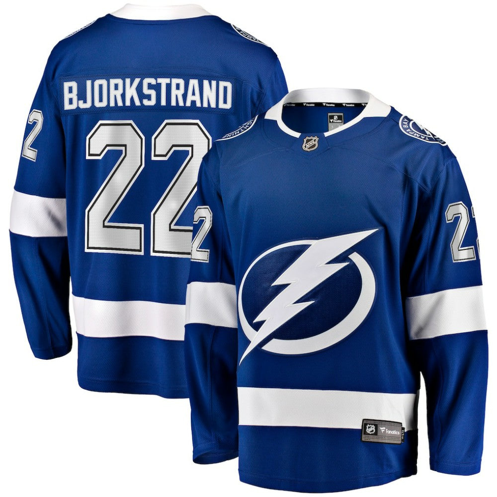 Oliver Bjorkstrand Tampa Bay Lightning Fanatics Home Breakaway Jersey - Blue - NHL