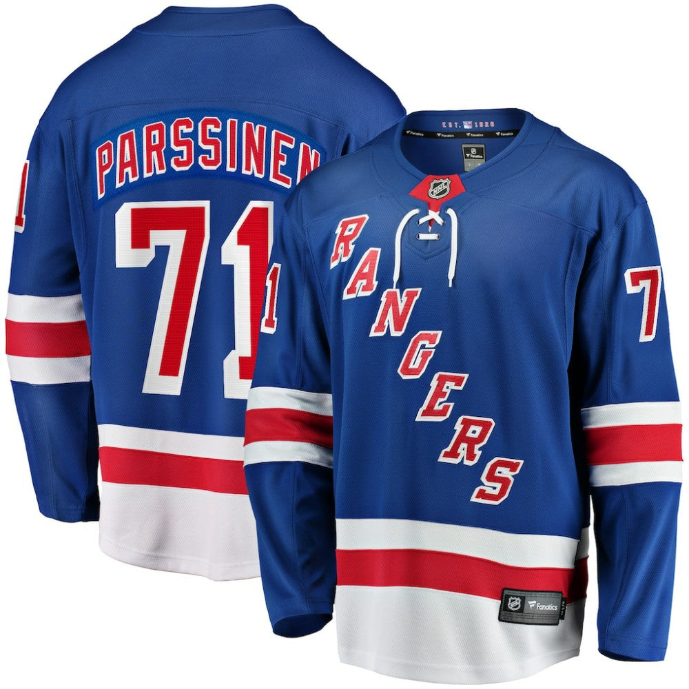 Juuso Parssinen New York Rangers Fanatics Home Breakaway Jersey - Blue - NHL
