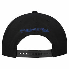 Tampa Bay Lightning Mitchell & Ness Retro Script Colorblock Snapback Hat - Black - NHL
