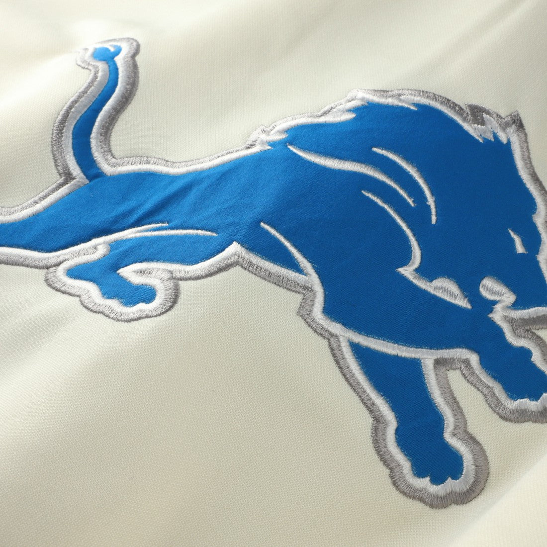 Detroit Lions Profile Big & Tall Chest Print and Logo Short Sleeve Pullover Hoodie Oatmeal | NFL