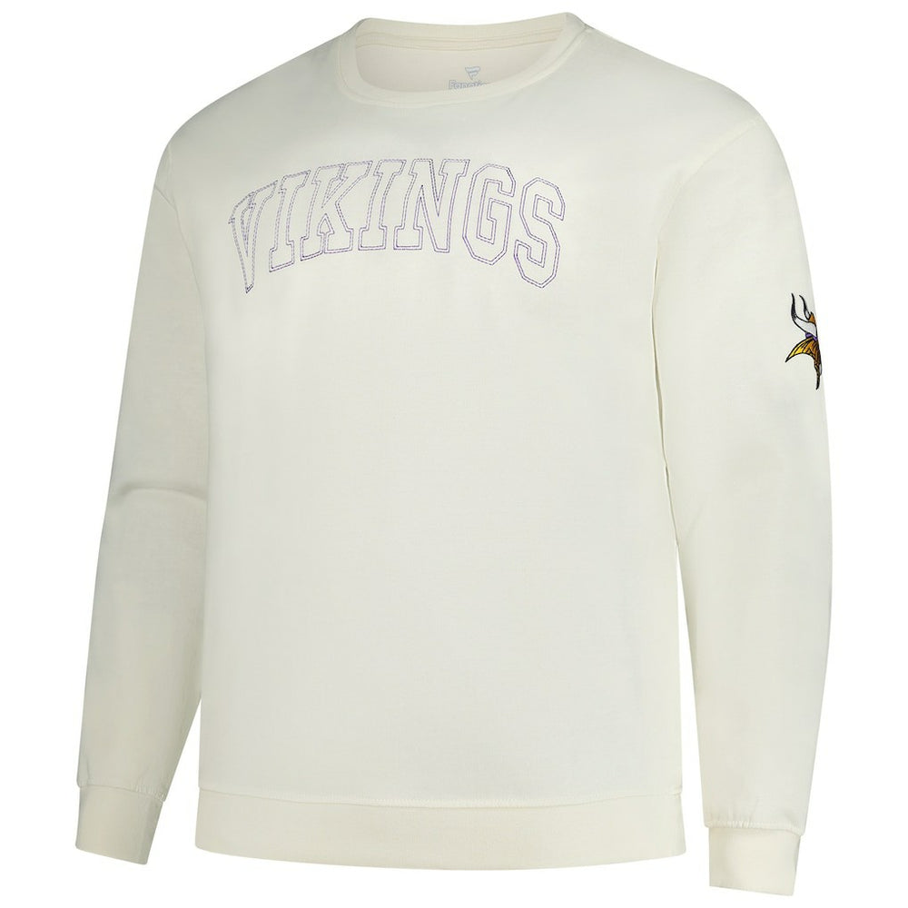 Minnesota Vikings Profile Big & Tall Fleece Sweatshirt Cream | NFL