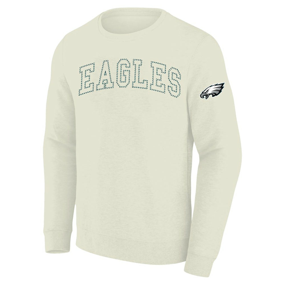 Philadelphia Eagles Profile Big & Tall Fleece Sweatshirt Cream | NFL