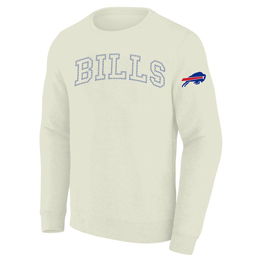 Buffalo Bills Profile Big & Tall Fleece Sweatshirt Cream | NFL