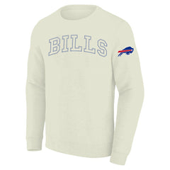 Buffalo Bills Profile Big & Tall Fleece Sweatshirt Cream | NFL