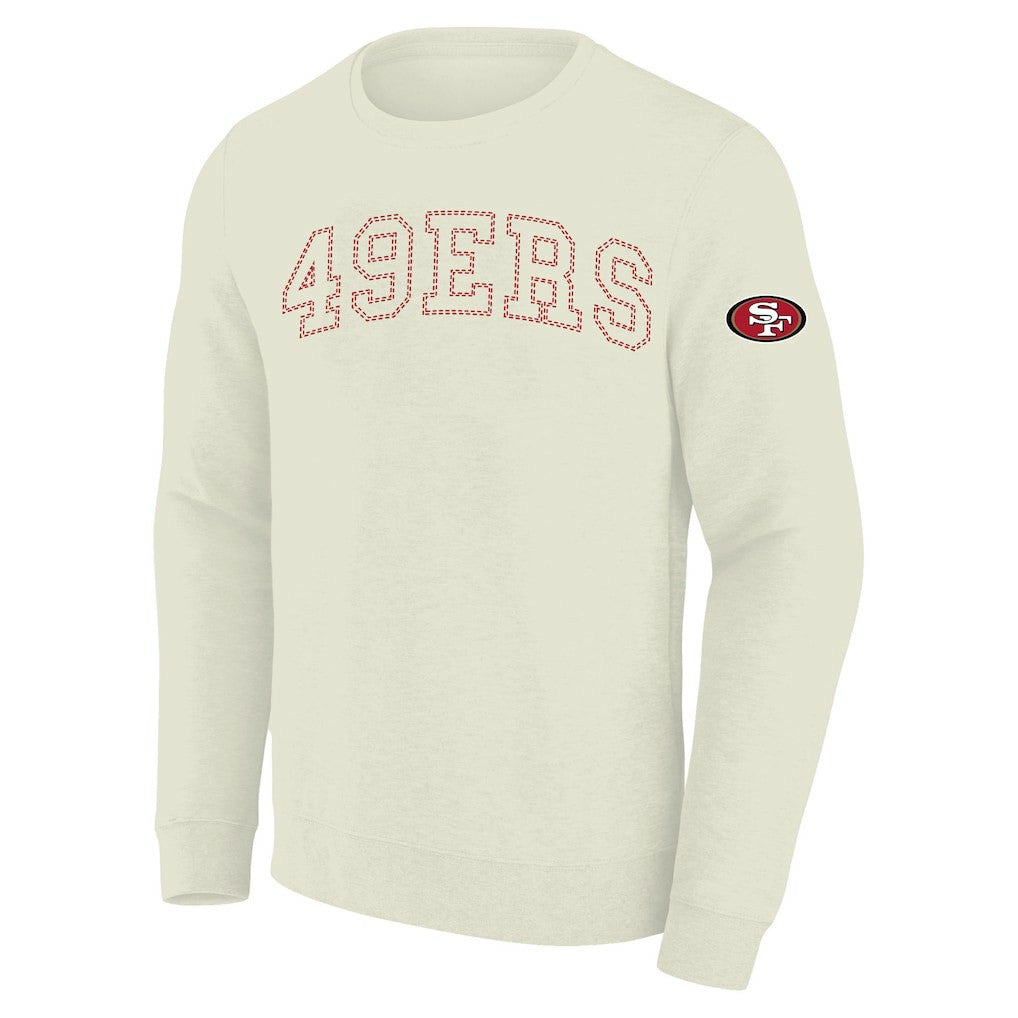 San Francisco 49ers Profile Big & Tall Fleece Sweatshirt Cream | NFL