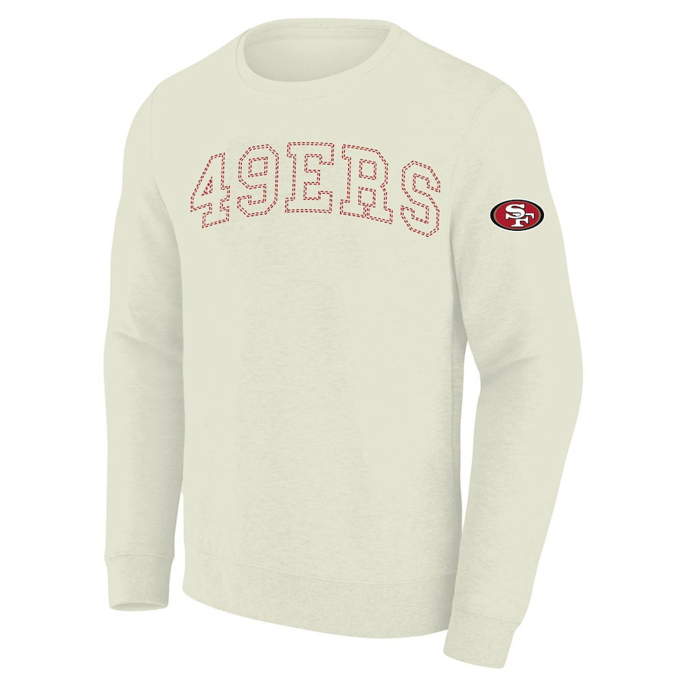 San Francisco 49ers Profile Big & Tall Fleece Sweatshirt Cream | NFL