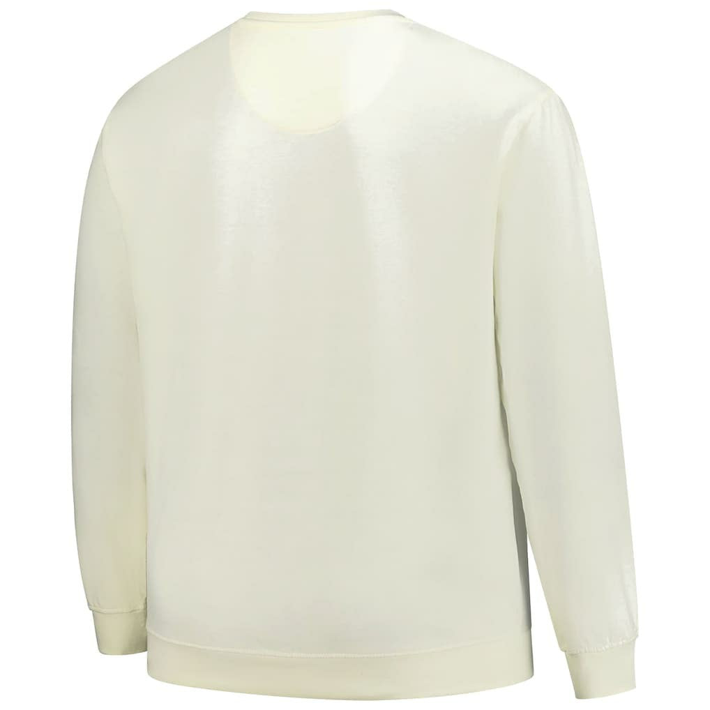 San Francisco 49ers Profile Big & Tall Fleece Sweatshirt Cream | NFL