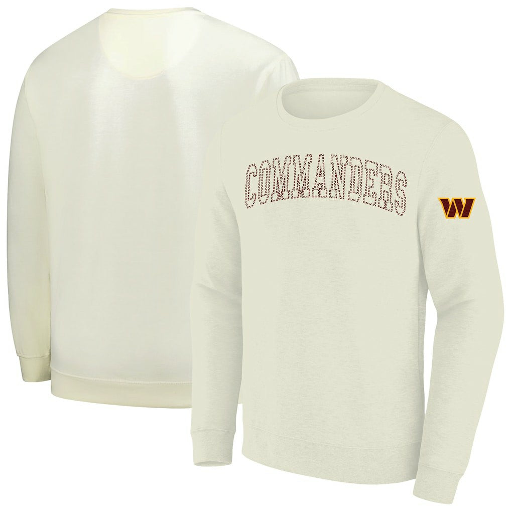 Washington Commanders Profile Big & Tall Fleece Sweatshirt Cream | NFL