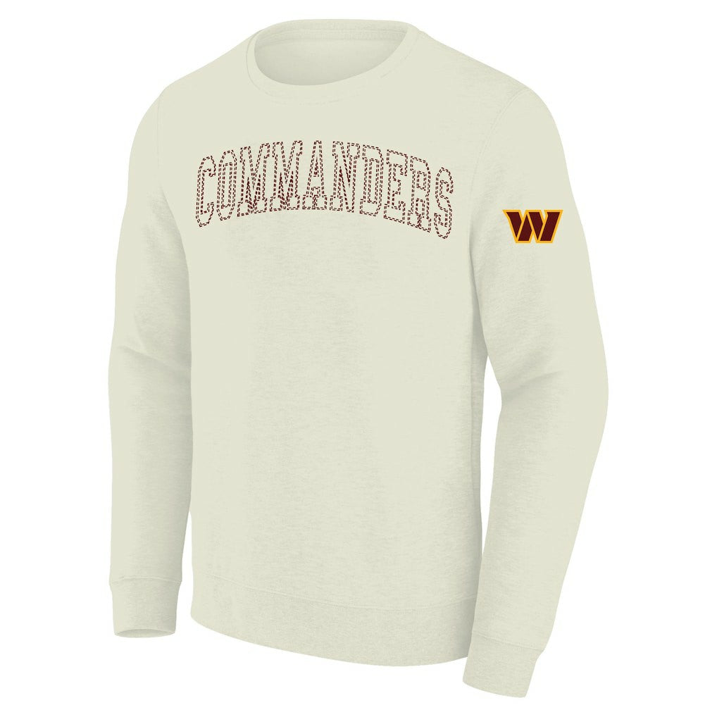 Washington Commanders Profile Big & Tall Fleece Sweatshirt Cream | NFL