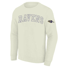 Baltimore Ravens Profile Big & Tall Fleece Sweatshirt Cream | NFL