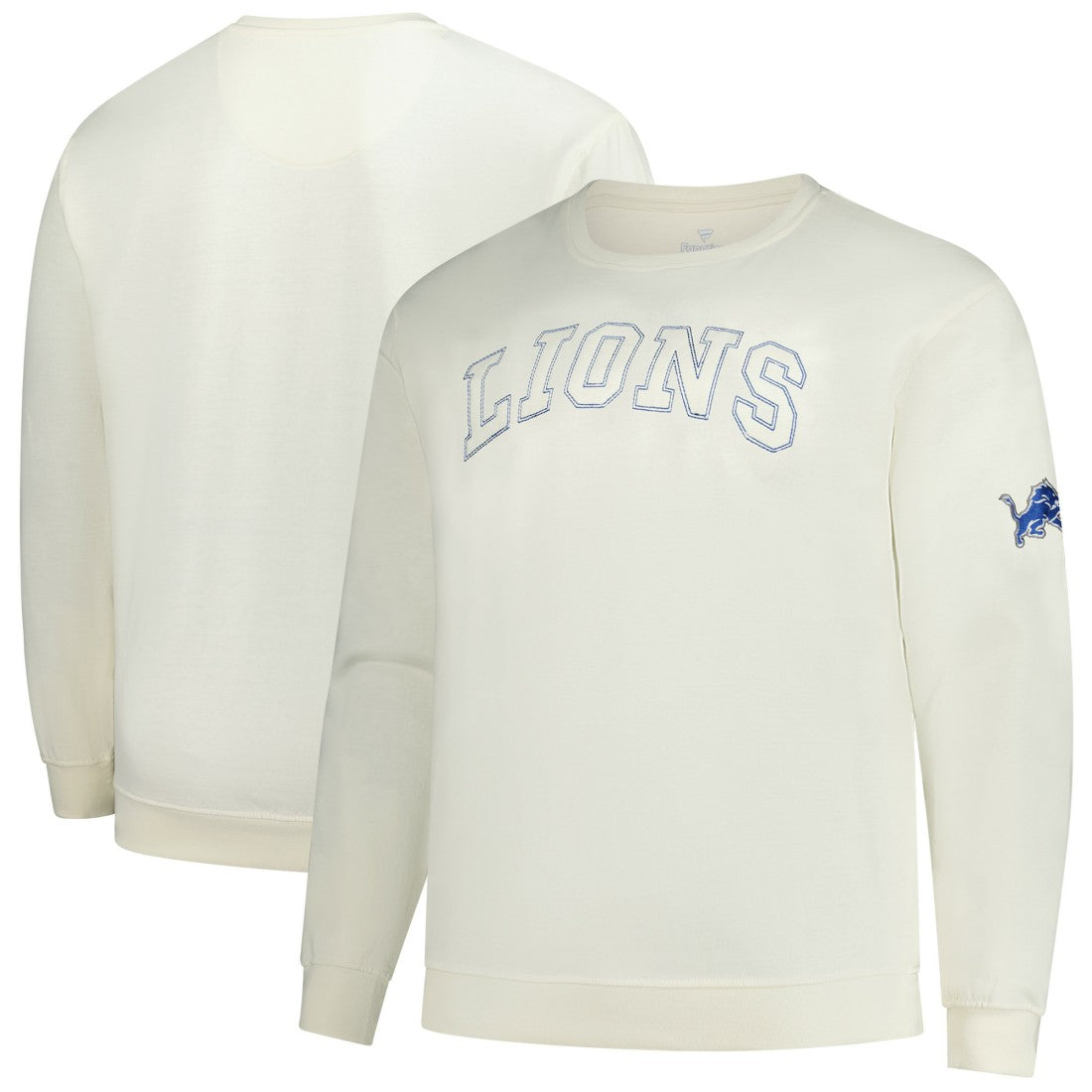 Detroit Lions Profile Big & Tall Fleece Sweatshirt Cream | NFL