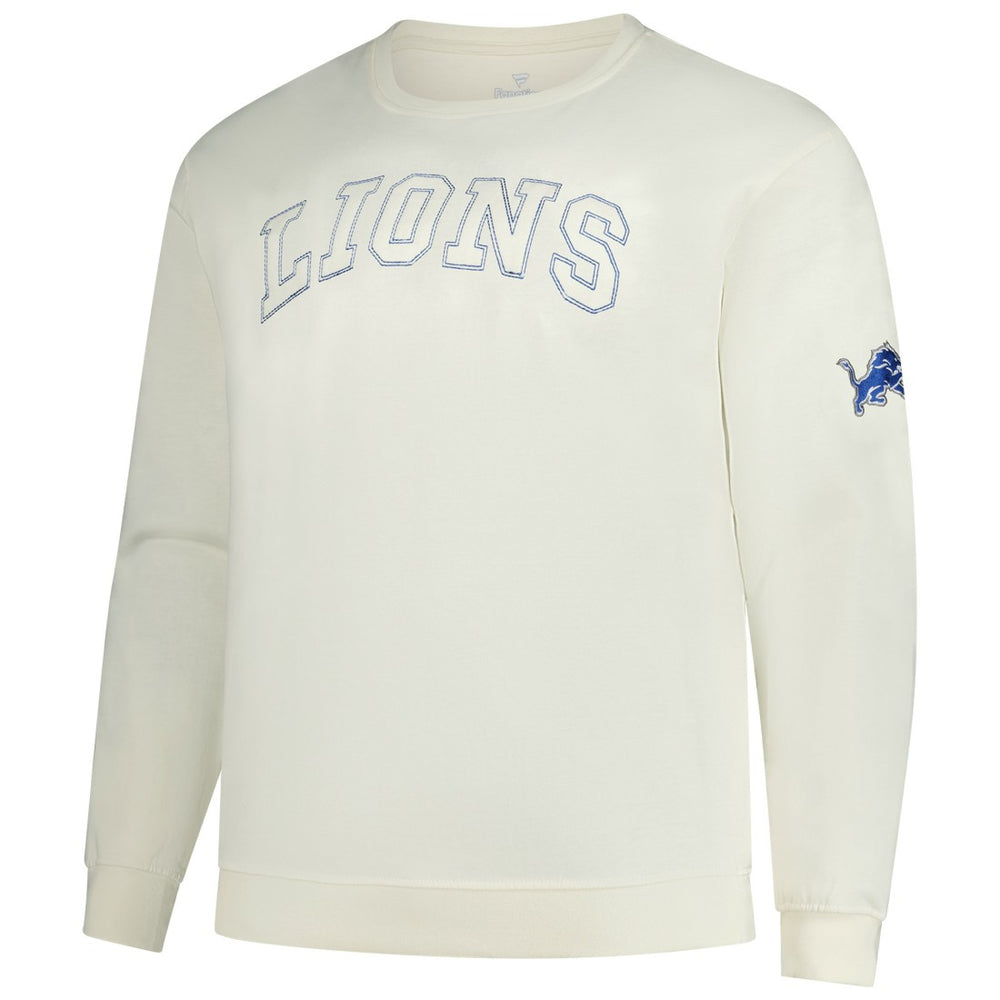 Detroit Lions Profile Big & Tall Fleece Sweatshirt Cream | NFL