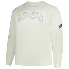 Detroit Lions Profile Big & Tall Fleece Sweatshirt Cream | NFL