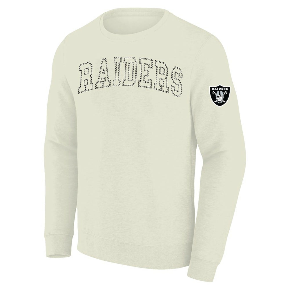 Las Vegas Raiders Profile Big & Tall Fleece Sweatshirt Cream | NFL