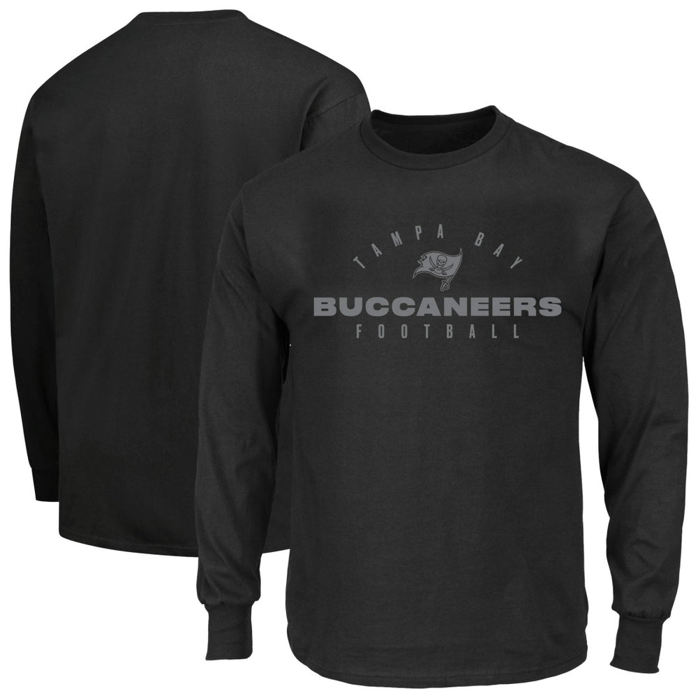 Tampa Bay Buccaneers Big & Tall Coverage Scheme Long Sleeve T-Shirt Black | Fanatics