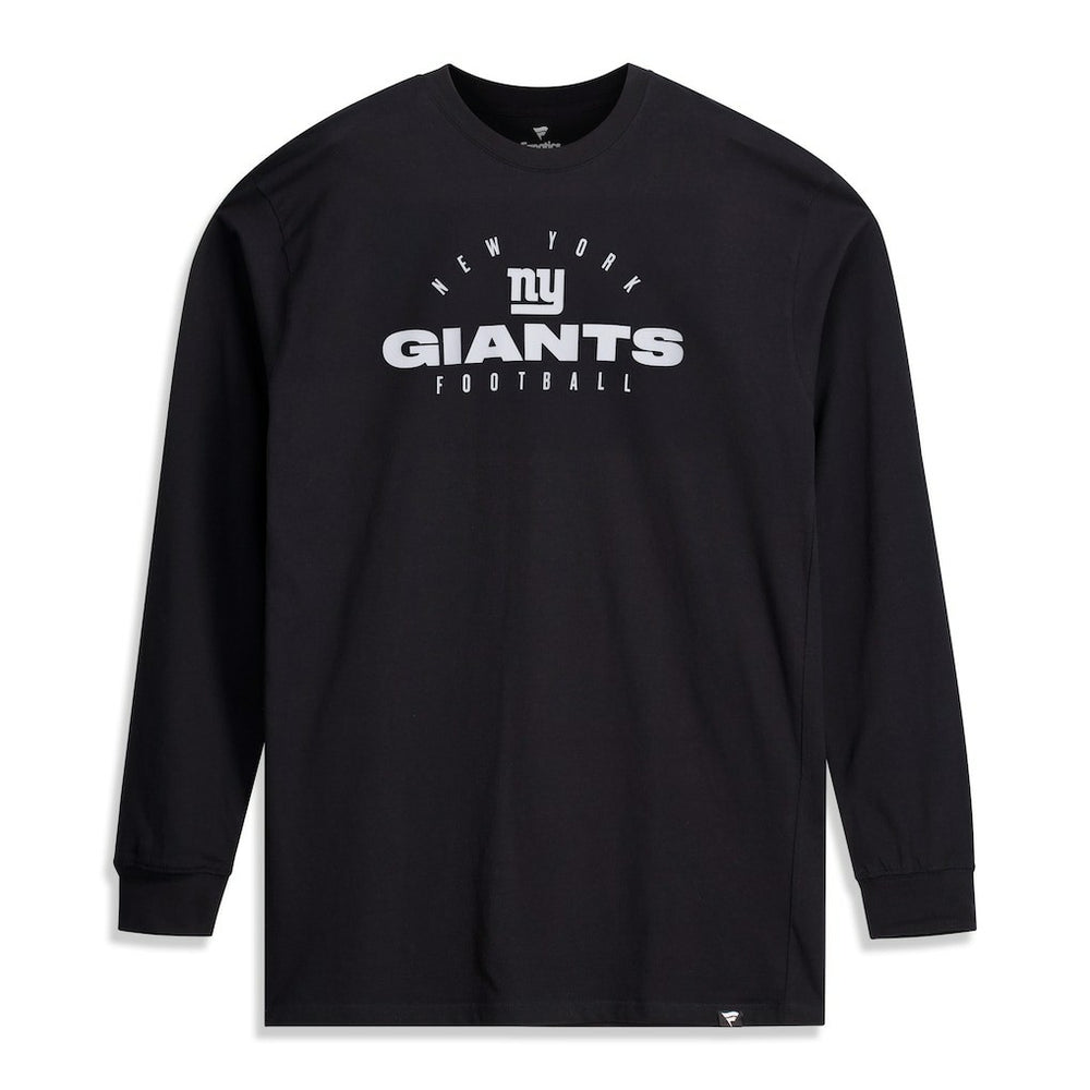 New York Giants Big & Tall Coverage Scheme Long Sleeve T-Shirt Black | Fanatics