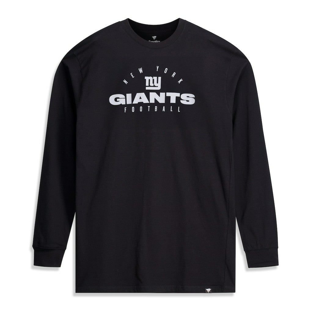 New York Giants Big & Tall Coverage Scheme Long Sleeve T-Shirt Black | Fanatics