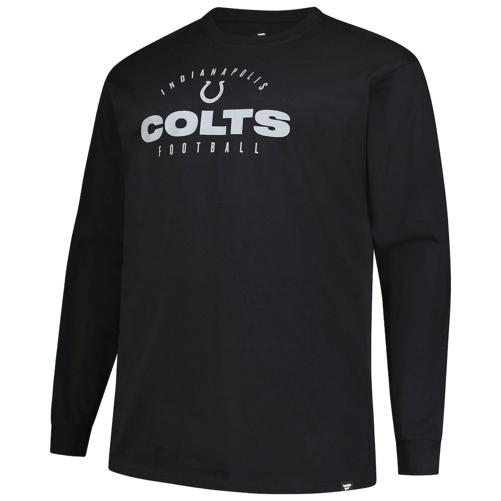 Indianapolis Colts Big & Tall Coverage Scheme Long Sleeve T-Shirt Black | Fanatics