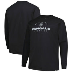 Cincinnati Bengals Big & Tall Coverage Scheme Long Sleeve T-Shirt Black | Fanatics