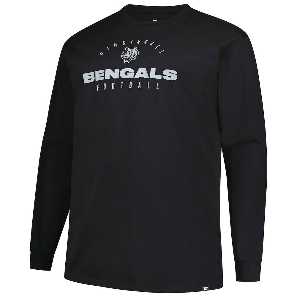 Cincinnati Bengals Big & Tall Coverage Scheme Long Sleeve T-Shirt Black | Fanatics