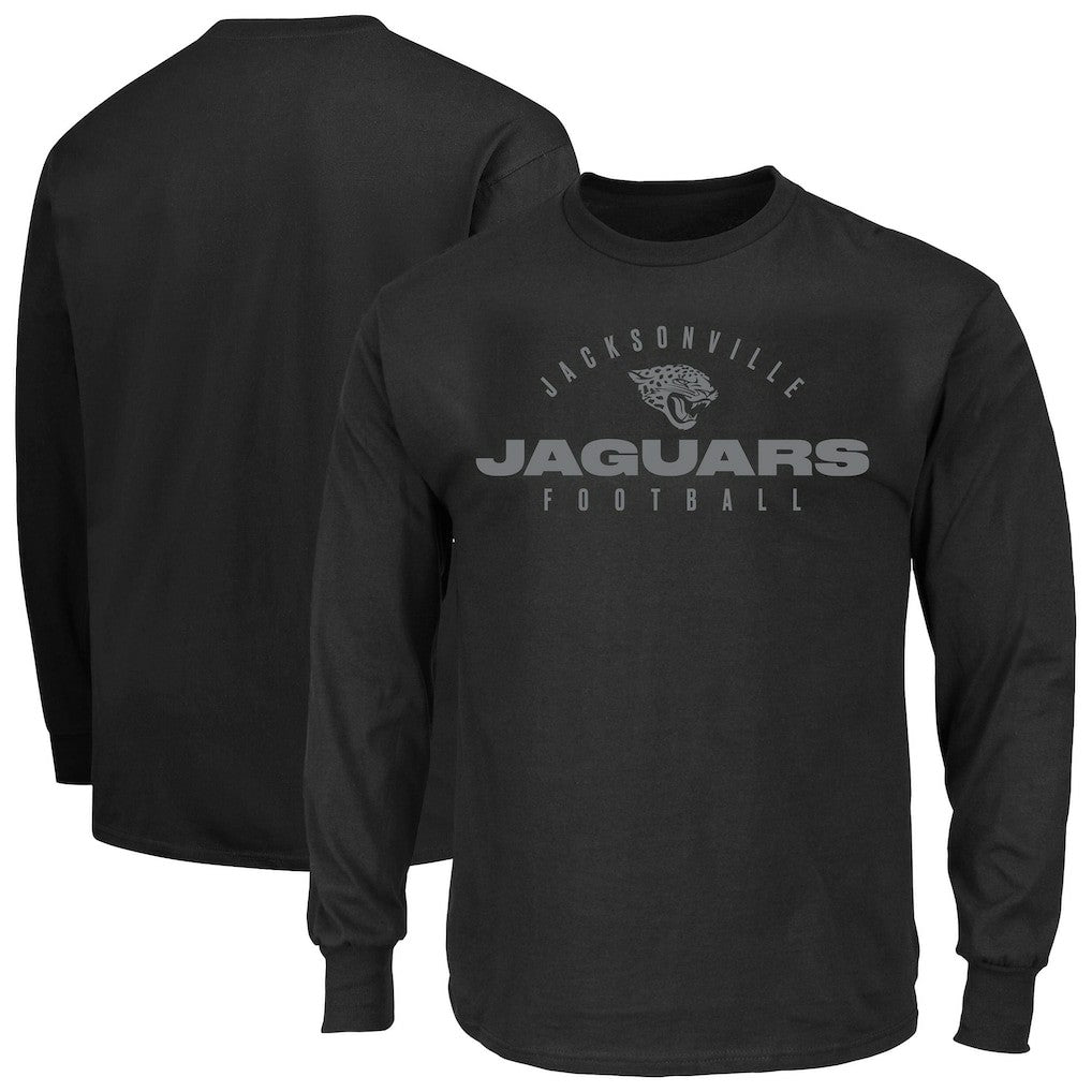 Jacksonville Jaguars Big & Tall Coverage Scheme Long Sleeve T-Shirt Black | Fanatics