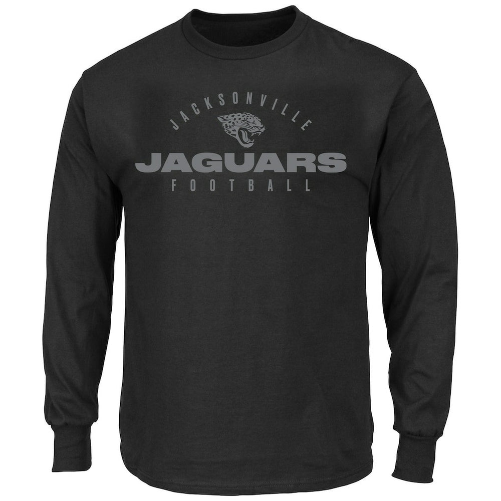 Jacksonville Jaguars Big & Tall Coverage Scheme Long Sleeve T-Shirt Black | Fanatics
